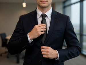 เนคไทซิปสีดำ ขนาด 7.5 ซม. x 35 ซม. ผ้าโพลีเอสเตอร์เนื้อแน่น ทนทาน เหมาะสำหรับงานทางการ - Product Image 2