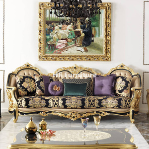 Sofá <span class=keywords><strong>Manchester</strong></span> de 3 Plazas, Sofá Clásico, Muebles de Lujo Turcos, Sala de Estar Clásica - Product Image 2