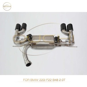 Sistema de escape de acero inoxidable OUCHI Catback para <span class=keywords><strong>BMW</strong></span> <span class=keywords><strong>220i</strong></span> F22 <span class=keywords><strong>B48</strong></span> 2,0 T silenciador con válvula tubo de giro automático de alto rendimiento - Product Image 2