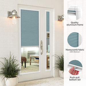 ستائر نوافذ خلوية على شكل خلية النحل من ZSTARR، بدون حبال، معتمة، تعمل من الأعلى إلى الأسفل، مع قضبان مطابقة - Product Image 2