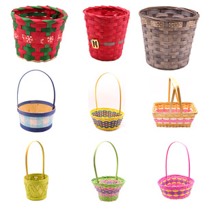 Panier de Pâques en feutre de bambou, rond, aux couleurs <span class=keywords><strong>pastel</strong></span> vibrantes, à prix abordable - Product Image 2