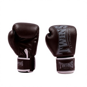 Professional Brown Gray Custom Brand Boxing <b>Gloves</b> Hook Loop Closure Unisex Adjustable Wrist Strap Best Quality Boxing <b>Gloves</b> - Product Image 1