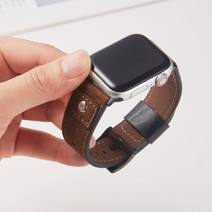 สายนาฬิกาหนังแท้แบบถอดเปลี่ยนได้ Upro สำหรับ Apple Watch 1-10 ใช้ได้กับ iWatch 38-49 มม. สายหนังวินเทจ - Product Image 3