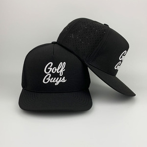 थोक स्पोर्टी शैली 3 डी कढ़ाई लोगो यूनिसेक्स घुमावदार ब्रिम छिद्रित डिजाइनर रस्सी पानी के सबूत बेसबॉल कैप गोल्फ हैट - Product Image 3