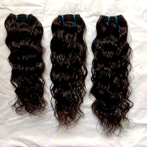 Extensiones de Cabello Humano Remy Natural Ondulado, Textura Suave y Sedosa, Volumen Completo, Fácil de Usar, Trama de Cabello para Mujeres, Estilo de Salón - Product Image 1
