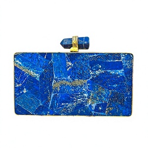 Pochette classique en laiton avec chaînes |   Minaudière en mosaïque faite à la main |   Sac de soirée de luxe pour mariée et femme |   Cadeau pour elle - Product Image 1