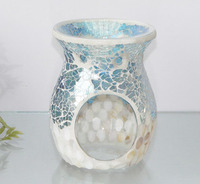 Mini MOP Perlmutt Ölbrenner Real Shell Glas halter Aromatische Öle Düfte Ramadan Lavendel Pine Candy Mint Nelke