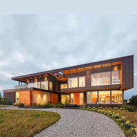 TOPPRE Villa en Acier Léger de Haute Qualité, Structure de Cadre, Villa de Deux Étages avec 4 Chambres, Maison Modulaire Préfabriquée