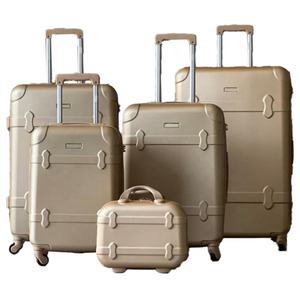 Juego de <span class=keywords><strong>Maletas</strong></span> de Viaje de Lujo Económicas para <span class=keywords><strong>Niñas</strong></span>, con Forro de Poliéster ABS, 4 Ruedas, 5 Piezas, Equipaje de Mano con Candado de Combinación - Product Image 3