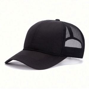 Gorra de béisbol deportiva al por mayor, de 6 paneles, de color liso, transpirable, de malla, de secado rápido para verano - Product Image 3