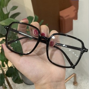 Kacamata hitam persegi ukuran besar desainer mewah lensa jernih bingkai kacamata penghalang Anti biru untuk penggunaan komputer bercetak PC - Product Image 1