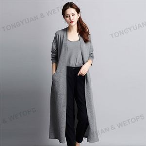 Femmes grande taille vêtements 2023 Offre Spéciale femmes <span class=keywords><strong>long</strong></span> tricot Cardigan <span class=keywords><strong>pull</strong></span> <span class=keywords><strong>long</strong></span> <span class=keywords><strong>sans</strong></span> manches Cardigan <span class=keywords><strong>pull</strong></span> - Product Image 5