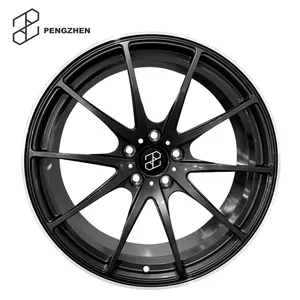 Pengzhen Monoblock Velg Multi Spoke, Velg Multi Spoke Hitam Matte Velg 17 18 Inci untuk Audi A5 2011 2018