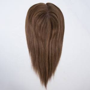 Vierge européenne Remy cheveux toupet <span class=keywords><strong>Lexa</strong></span> Balayage couleur densité de lumière Toppers cheveux humains plein volume cheveux Toppers pour les femmes - Product Image 4