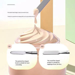 Paleta de mezcla de maquillaje de acero inoxidable con espátula paleta cosmética para base Nail Art herramienta de artista de maquillaje profesional - Product Image 6