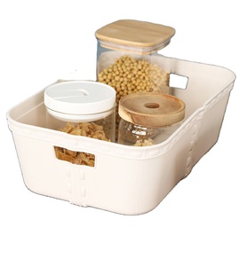 other storage baskets kitchen sundries acrylic storage boxes bins with Handles for living room