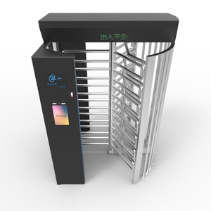 ประตูหมุนควบคุมการเข้าถึงความสูงเต็มรูปแบบความปลอดภัยสูงพร้อมรหัส QR อุปกรณ์จดจำใบหน้าทำจากสแตนเลส304ป้องกัน IP68 - Product Image 3