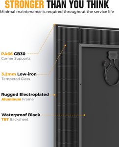 แผงโซลาร์เซลล์ AISmartlink 18BB 400 วัตต์ 2 ชิ้น 200W, แผงโซลาร์เซลล์ชนิด N-Type 2 ชิ้น 200W, โมดูลโมโนคริสตัลไลน์ประสิทธิภาพสูง 25% PV - Product Image 4