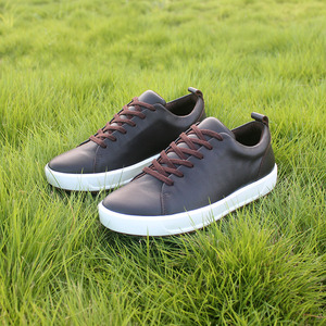 Chaussures de marche imperméables en cuir de vache pour hommes, baskets décontractées à semelle à pointes, chaussures de golf à lacets, hiver - Product Image 4