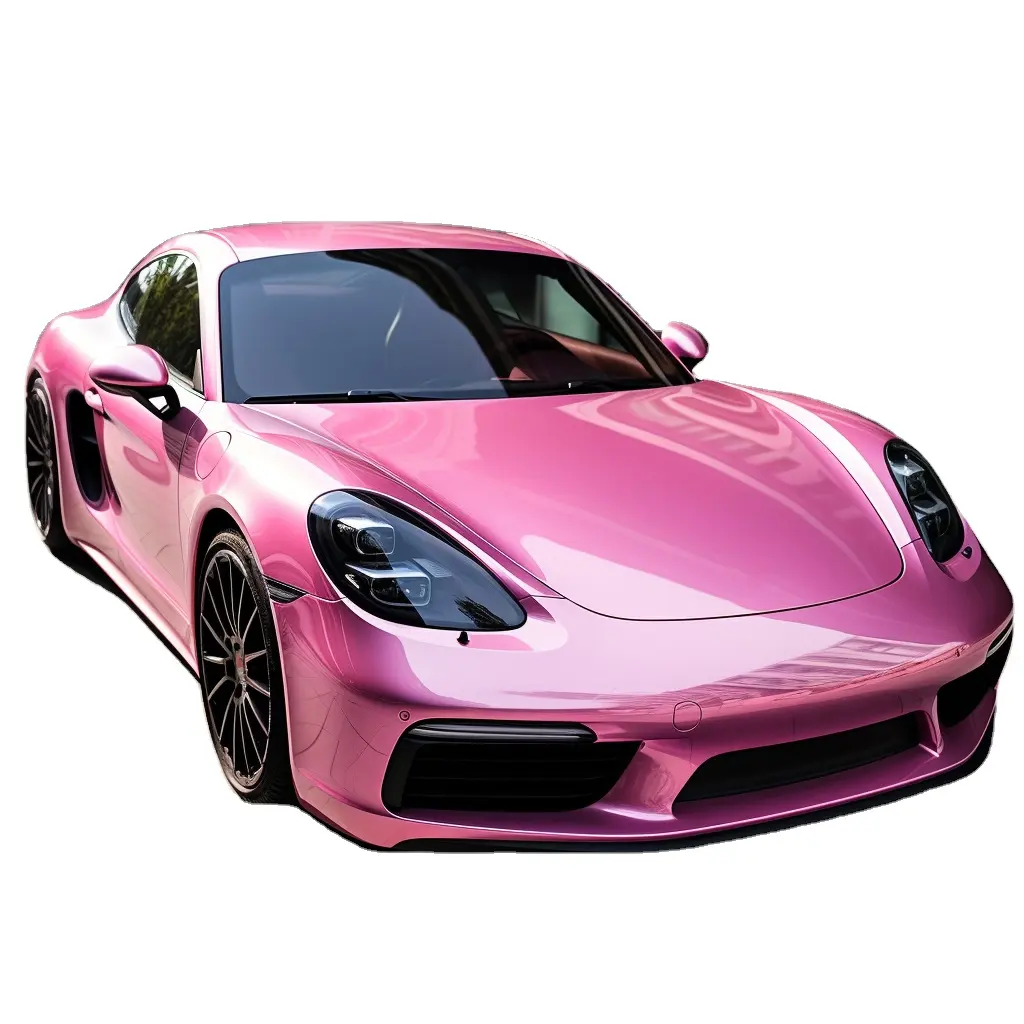 Оптовая продажа, розовая благородная автомобильная пленка с изменением цвета, автомобильная пленка, виниловые наклейки для автомобиля, самоисцеляющиеся виниловые наклейки для автомобиля