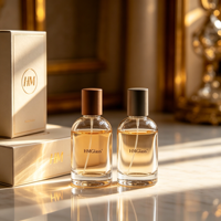 Botol Parfum Kaca Silinder Grosir 30ml 50ml 100ml Cetak Sablon Kotak Hadiah Kustom Tutup Semprot Merek HANMING Perawatan Kulit