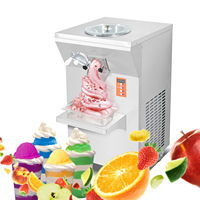 Machine à glace dure turque professionnelle avec lait aux fruits, 1300W, production 30L/h, congélateur discontinu à cylindre de 7L, pour la fabrication de gelato