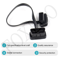 Venta Directa de Fábrica FOXECO, Conectores OBD de 16 Pines Macho y Hembra con Núcleo de Cobre y PVC, Longitud Personalizada para Equipos de Diagnóstico Automotriz