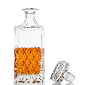 亚马逊威士忌酒瓶玻璃套装带礼品盒威士忌热卖750毫升26盎司数量经典欧美