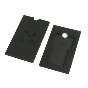 Platform Paper Card Black Custom Cardboard Pull Out Packaging Gift Voucher Boxes