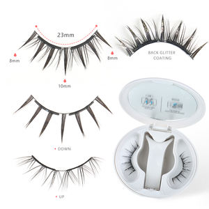 Pestañas magnéticas 3D reutilizables de etiqueta privada al por mayor, suaves y naturales, con aplicador - Product Image 2