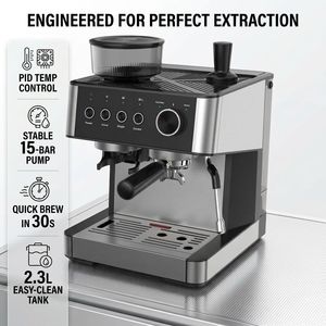 <span class=keywords><strong>Cafetera</strong></span> Profesional Semiautomática de 19 Bares para Cafetería, Tienda, Fábrica u Hogar, Diseño Personalizado ODM, <span class=keywords><strong>Cafetera</strong></span> Expreso de Alta Gama - Product Image 2
