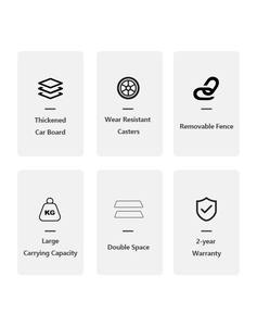 รถเข็นแพลตฟอร์ม PP 2 ชั้น ล้อ TPR สีน้ำเงินเงียบสำหรับงานอุตสาหกรรม ขนาดใหญ่ 65*110 ซม. รับน้ำหนักได้ 500 กก. สำหรับขนย้ายสินค้า - Product Image 6