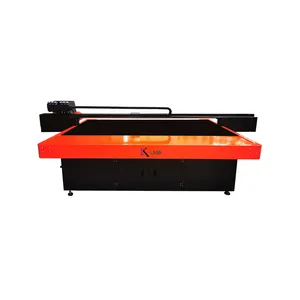 Fabricación de impresora digital 2513 modelo 2,5 m Super economía UV impresora plana impresoras de inyección de tinta ventas con plataforma de vidrio 2 cabezales