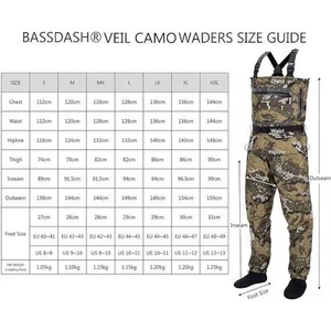 Échantillon Gratuit - Waders de Pêche et de Chasse Respirants Ultra Légers Camouflage Voile pour Hommes - Product Image 2
