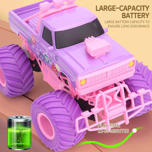 HUADA Gril regali rosa elettrico Off-Road grande ruota RC giocattoli ad alta velocità <span class=keywords><strong>viola</strong></span> camion telecomandati giocattoli per bambini - Product Image 5