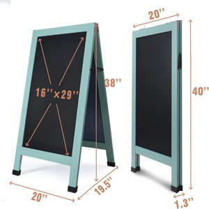 Tableaux noirs en bois magnétiques en gros pour sandwichs, panneaux en bois en forme de A pour trottoir - Product Image 3