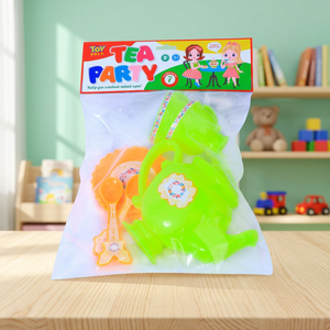 Juego de Té de Plástico para Niñas con Tetera, Tazas y Accesorios de Cocina, Empaquetado en BOPP - Product Image 3