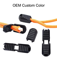 Embout de cordon en plastique pour fermeture éclair, embout de cordon de serrage, bloque-cordon, clip de serrage pour sac à dos, vêtements, accessoires