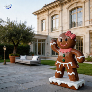 Estatua de Hombre de Jengibre de FRP a Medida para Decoración de Proyectos, Estatuas Pintadas a Mano con Diseño Vívido - Product Image 3