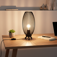 Lampe de chevet LED créative moderne nordique vintage 220V personnalisée pour chambre à coucher d'hôtel