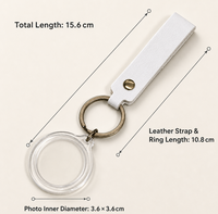 Kit de fabrication de porte-clés JLPhoto Booth : machine à découper les cercles pour cadres photo en acrylique 35 mm, porte-clés en cuir, ensemble pour la création de souvenirs de mariage