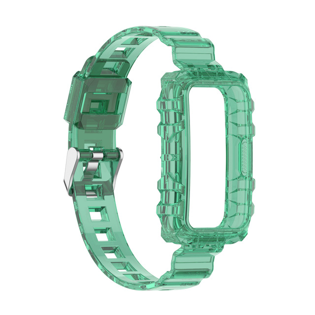 Silicone Strap+Case for Huawei Band 8 9 Transparent Watchband Replacement Bracelet for Honor Band 6 7 Protector Case Accessories