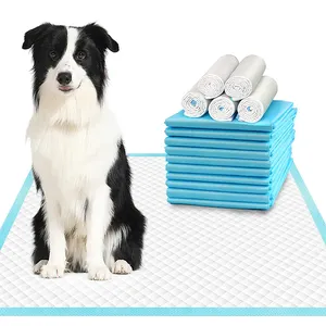 Venta caliente bolsa OPP azul esteras de entrenamiento de mascotas almohadillas para orinar cachorro mascota desechable gato perro entrenamiento almohadillas para orinar para perros