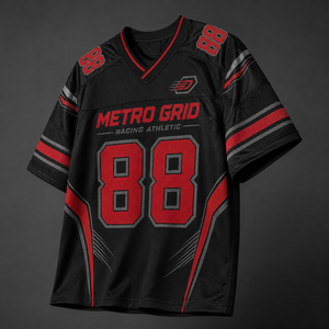 Camiseta de Fútbol Americano Personalizada, Estilo Motorsport, Oversize, Estampada, Manga Corta, Vintage, para Fanáticos - Product Image 5
