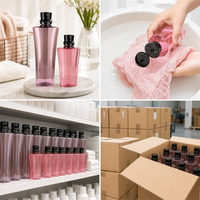 Bouteille en plastique de luxe personnalisée pour animaux de compagnie avec pompe à gel douche et bouchon à clapet, idéale pour shampoing, après-shampoing, soins capillaires et crème visage