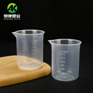 ขายส่งถ้วยตวงแบบหนา 150 มล., บีกเกอร์, ถ้วยตวงสำหรับห้องปฏิบัติการ, ถ้วยตวงแบบมีขีดบอกปริมาตร PP แบบหนา 150 มล., ถ้วยสำหรับสี - Product Image 1