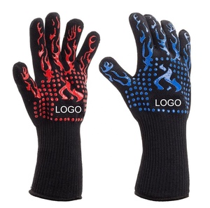 Gants en silicone personnalisés pour barbecue, résistants au feu, ignifuges, isolants thermiques, écologiques, lavables au lave-vaisselle - Product Image 2