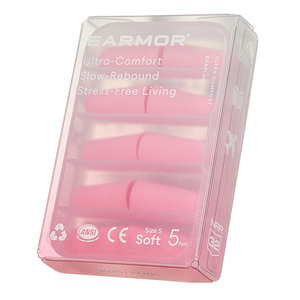 2026 EARMOR 耳保護具 イエロー ソフトフォーム 睡眠用耳栓 遮音 女性用 ノイズプラグ ケース付き - Product Image 3
