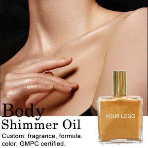 Iluminador de Maquillaje Natural Orgánico Personalizado MLM, Iluminador Facial Brillante, Bronceador Perlado Blanco, Oro Rosa, Brillo para la Piel, Aceite Corporal Líquido - Product Image 2