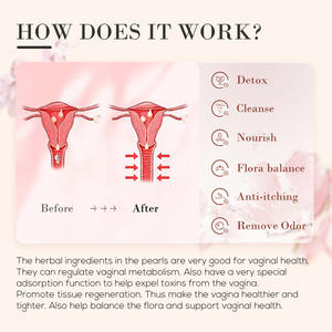 Perle Yoni all'Ingrosso per Detox Vaginale, Erbe Naturali Anti-Infiammatorie e Controllo Odori, Pulizia dell'Utero Femminile - Product Image 6